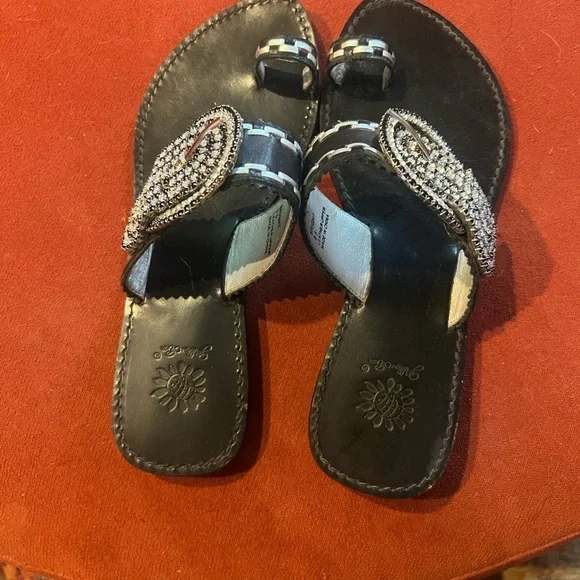 Yellow Box Black ,Silver and Rhinestone Sandals
Sz8.5 - Picture 3 of 7
